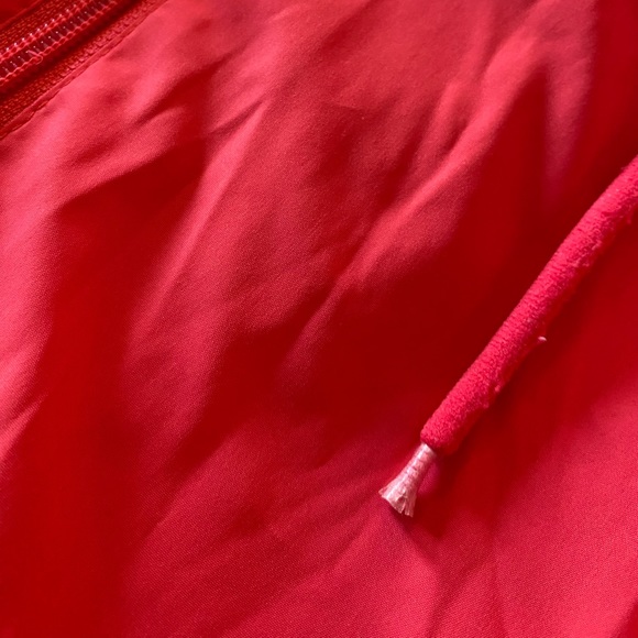 Vintage Diadora Running Track Jacket Women’s Pink Black Reflective Hood Zipper - Picture 6 of 7